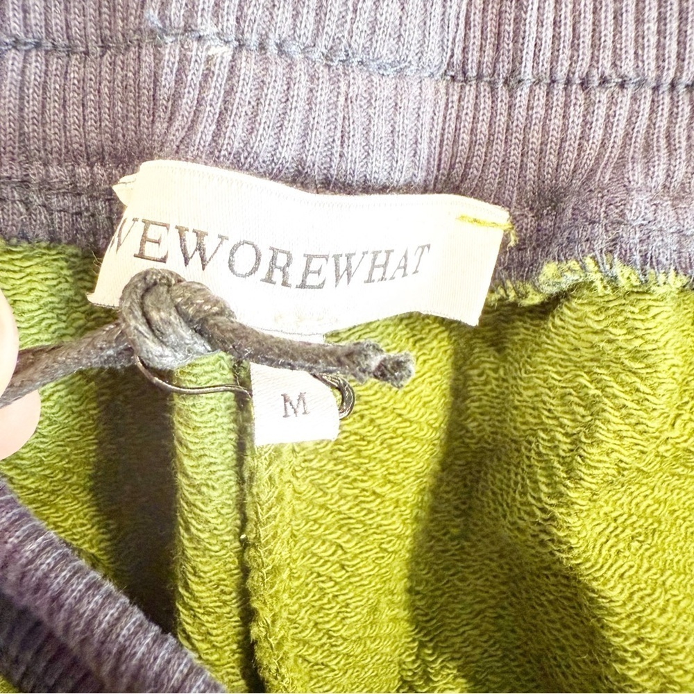 NWT WeWoreWhat Woman's Slim Leg Green Blue Joggers, Size Medium - Picture 7 of 9